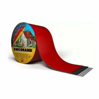 Лента самокл.герметизирующая NICOBAND 10смх3м (красный)