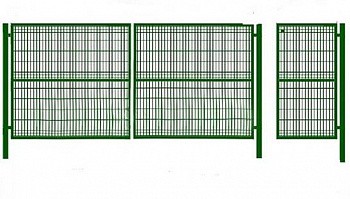 Ворота +Калитка 60*40*1,8*2000*3200 ППК (левая) + калитка 2000*1000
