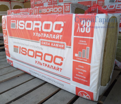 Утеплитель isorok Ультралайт (пл.33) 1200х600х100 (2,88м2/0,288м3)