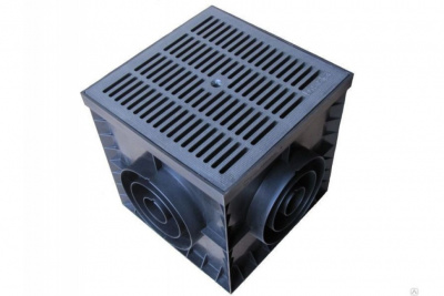Дождеприемник-пескоуловитель PolyMax Basic 400х400 пластиковый 8472